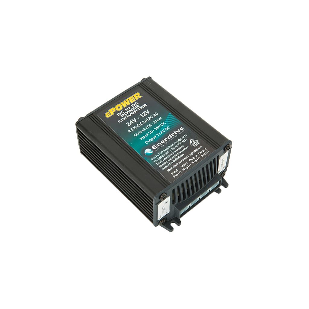 Enerdrive 24V-12V 20A Dc Converter Output 13.8V