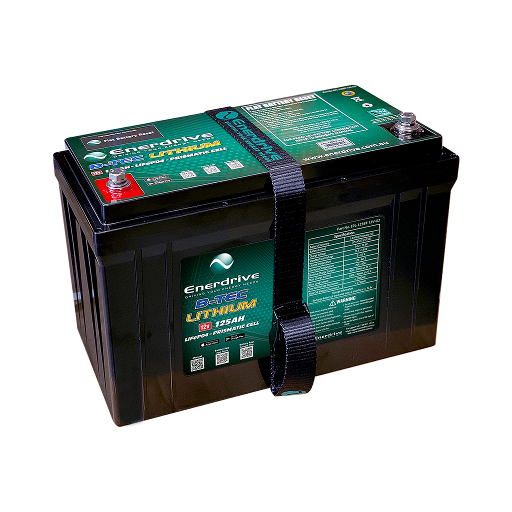 Enerdrive B-TEC 12V 125Ah LiFePO4 Battery
