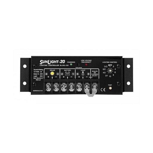 [SR-SL-20L-12V] Morningstar SunLight PWM 20Amp/12V/LVD